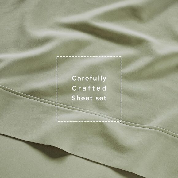 Threadmill 100% Cotton Twin Sheet Set 300TC Sateen Weave 3 Piece Soft - Picture 3 of 12